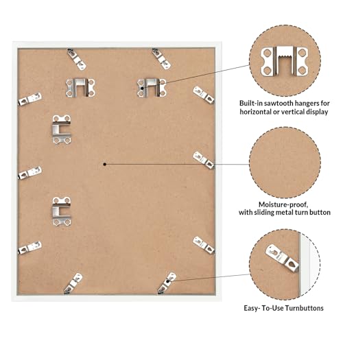 Image of LaVie Home 22x28 Picture Frame for Wall Display, 22x28 White Picture Frame with HD Plexiglas, 22 x 28 Poster Frame 1 Pack, Display Frame for Vertical or Horizontal, Classic Collection