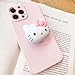 Kawaii Kitty Expanding Phone Grip, Cute Collapsible Phone Mount Holder Stand for Girls Women, Finger Snap Pop Grip Compatible with iPhone 11 12 13 14 pro max iPad Tablet Kindle and Android Cell Phone
