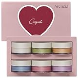 Arencia Rice Mochi Facial Cleanser Gift Set, 6 Varieties, 0.52 oz each - travel size, Korean skin care, holiday gift set, Stocking stuffers