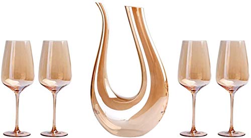 Ensemble d'oxygénation du vin en verre cristal, le coffret cadeau idéal
