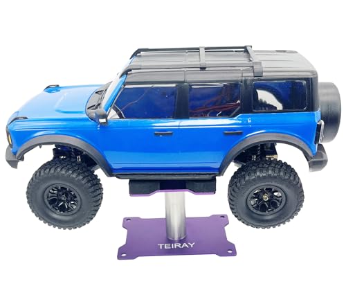 TEIRAY RC Car Work Stand Mat Repair Workstation Aluminum 360 Rotation Height Body Mounts for 1/16 1/18 1/24 SCX24 TRX4M Scale Cars Trucks RC car Display Stand (purple) - Thumbnail 4