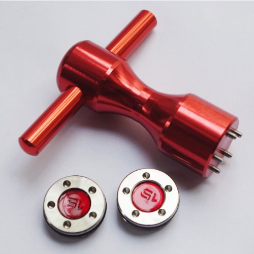LEZHISNUG New 2 x 15g Custom Weights + Red Wrench for Titleist Scotty Cameron Putters, Red