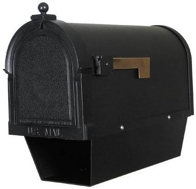 Berkshire Curbside Mailbox w Paper Tube (Black)