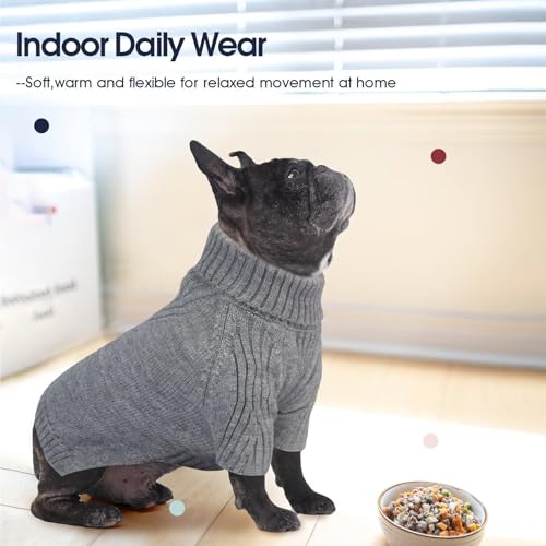 Image of Great Dane Sweater,5XL Extra Large Sweater for Giant Breed Dogs in Winter | Turtleneck Cold Weather Outfit, For Senior & Short-haired Giant Dog Clothes, Elastic Pullover for Saint Bernard,Mastiff