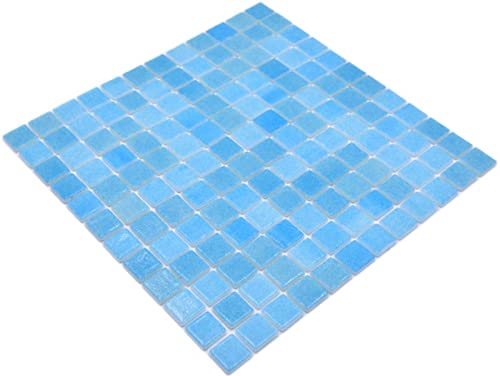Mosaïque de piscine SPAIN - Turquoise - MOS220-501R_f