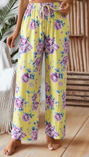 Image of X-Image Women Comfy Casual Pajama Pants with Pockets & Drawstring