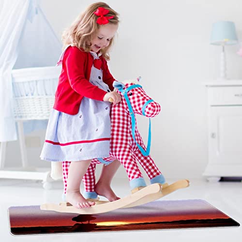 Paillasson d'intérieur super absorbant et lavable machine motif oiseau