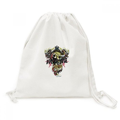 Sac à dos cordon serpent vert en toile de qualité supérieure pour voyage chic