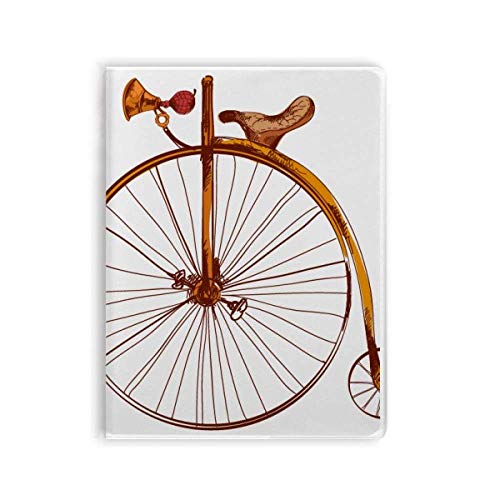 Carnet de notes pliable couverture souple motif vélo journal intime ligné