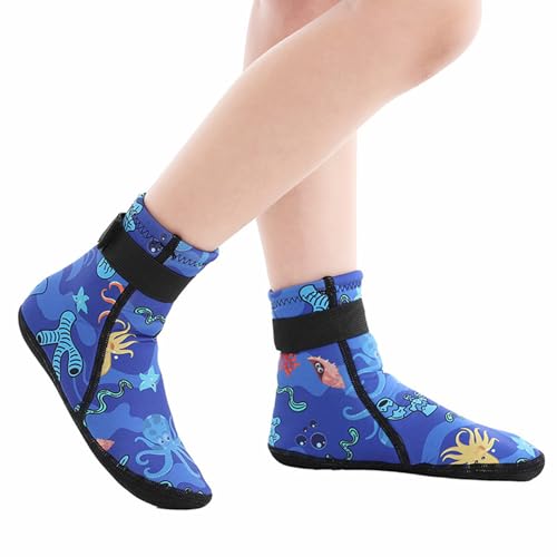 Wdbild Calcetines de buceo para niños, calcetines de agua de playa para niños, calcetines de natación para buceo, esnórquel, surf, deportes acuáticos, Bl, 5
