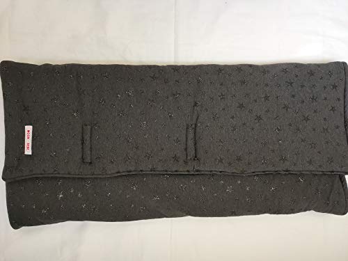 Chancelière universelle en coton Moon-Bebe pour couffin et nacelle noir