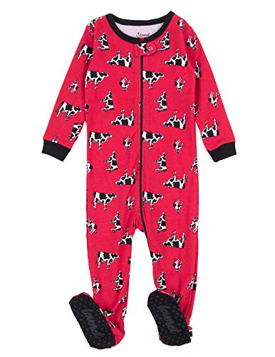Image of Leveret Kids Pajamas Baby Boys Girls Footed Pajamas Sleeper 100% Cotton Plaids (Size 6-12 Months-5 Toddler)