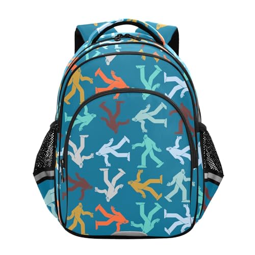 Kids Bigfoot Sasquatch Backpack for Girls Boys Mini Toddler School Bookbags Small Kindergarten Pre School Bag S