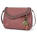 CHALA Braided Boho Crossbody - Pawprint - Berry