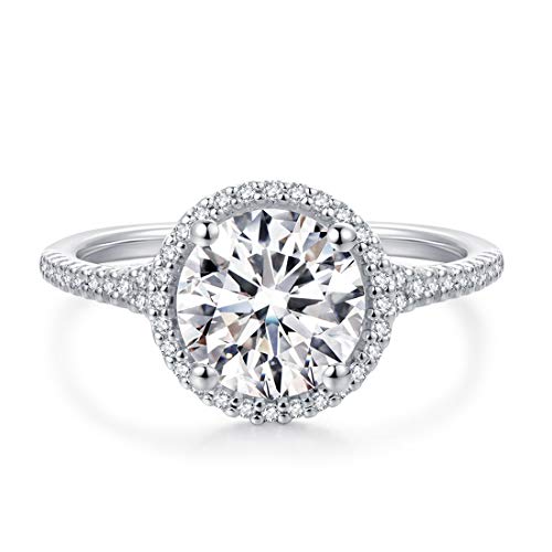 2ct True D Color VVS Moissanite Ring Moissanite Engagement Rings for Women