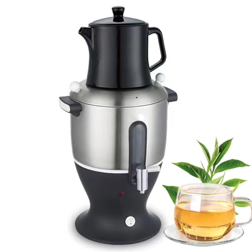 Samovar machine à thé électrique haut de gamme en acier inoxydable à double casserole durable