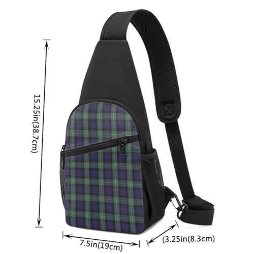 Crossbody Sling Backpack MacKenzie Tartan Shoulder Chest Bag Daypack for Traveling Sport4