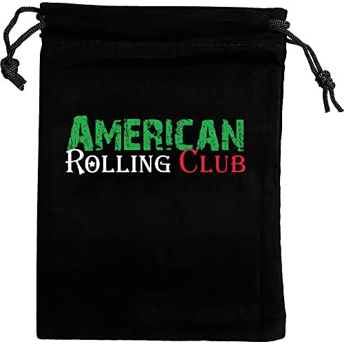 Raw Black Bag Combo | Organic 1-1/4 | Includes Raw Organic Rolling Papers, Classic Tips, American Rolling Club Rolling Machine, Black Carry Bag And Tube #TOP1