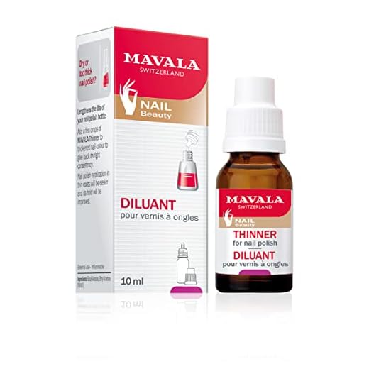Mavala - Diluant pour Vernis à Ongles Trop Épais - Produit de Manucure Fluidifiant Efficace - Bouchon Doseur - Format 10ml Économique - Flacon Recyclable - 10ml