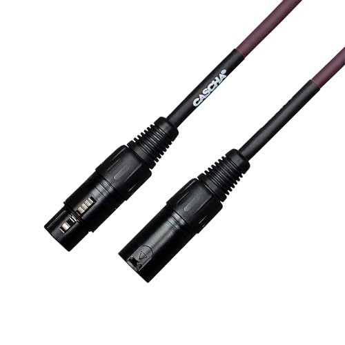 CASCHA Standard Line Microphone Cable (XLR), Purple, 6m - Image 2