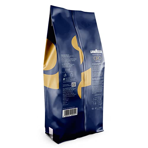 Image of Lavazza Oro Aroma | Roasted Coffee Beans | Medium Dark Roast | Washed Arabica Blend | 500g Pack