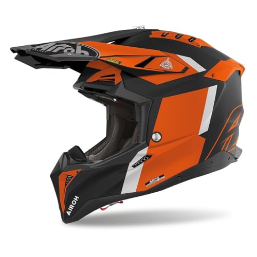 Airoh Motorcycle Helmet Aviator 3 Glory Orange Matt S