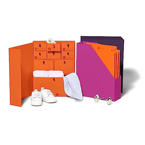 Image of Savor I Baby Deluxe Box | Acid-Free Newborn Keepsake & Memory Organizer with 52 Labels, 9 Drawers, 8 File Folders | Gift for Pregnancy, Gift for Mom & Baby Shower, Plum, No Customization