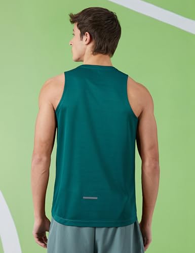 Image of Amazon Brand - Symbol Men's Polyester Color Block Active Regular Fit Sports | Round Neck | Sleeveless T-Shirt