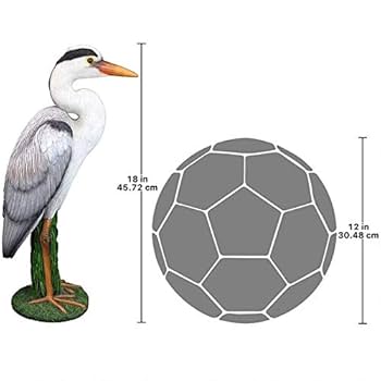 Amazon.co.jp: 動物彫刻水辺に佇むアオサギ（青鷺）鳥の彫像