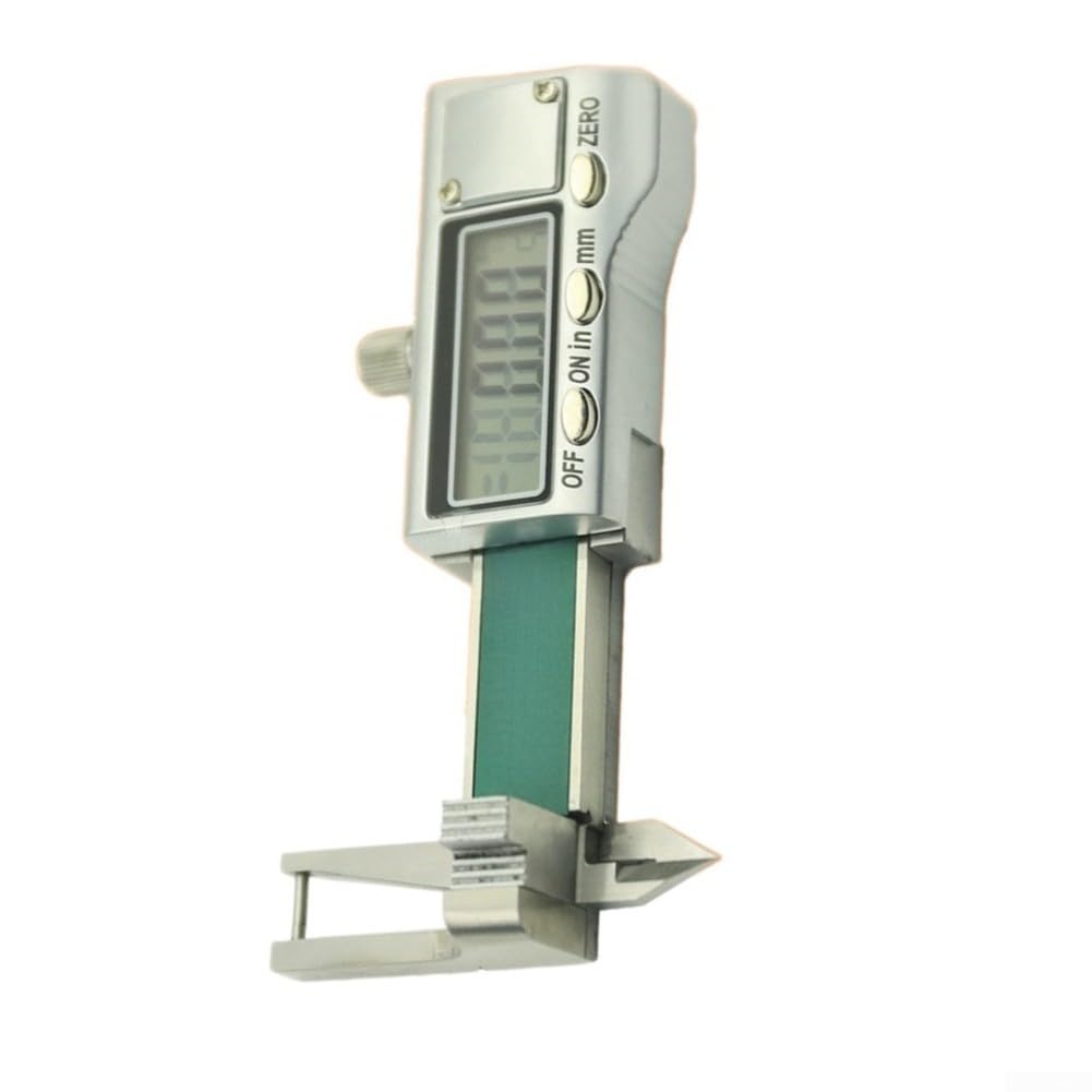 Probador de espesor digital de 0-25 mm con blindaje de metal y LCD de baja potencia para una vida útil prolongada durante mediciones repetidas de grosor
