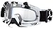 Fox Racing Air Defence Adult MX Motorcycle Goggles Eyewear - Black Zebra/Clear/No Size