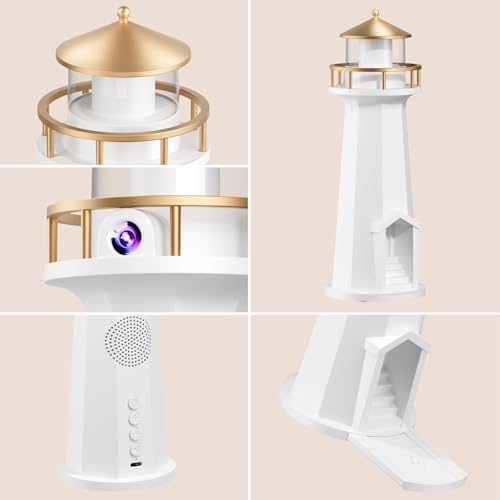 BOKUNBOBK Light House Night Light with Speaker, Moon Projection Lamp, Wireless Phone Charger, Ambient Light by BOKUNBOBK - Used condition - Image 5