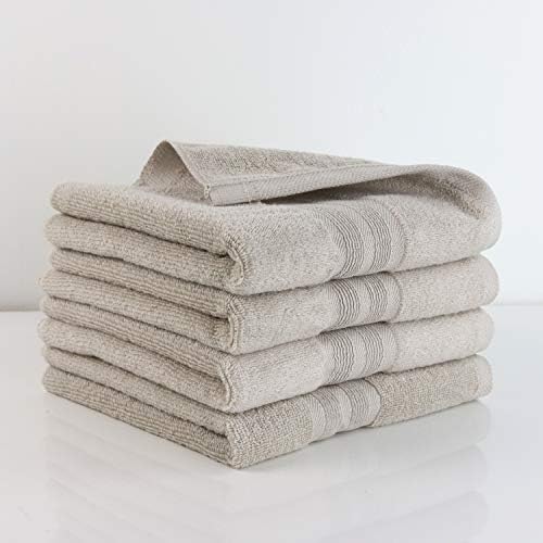 Made Here American Heritage by 1888 Mills 100% Organic Cotton Luxury Hand Towel(4pk) - Stone