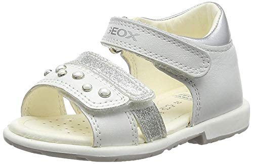 Geox B VERRED A, Sandalias Bebé-Niñas, White C1000, 27 EU