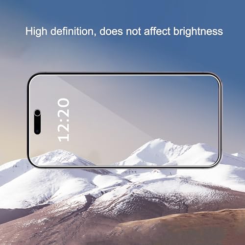 Ailun 3 Pack Privacy Screen Protector for iPhone 16 Pro Max [6.9 inch], Anti Spy Private Tempered Glass Anti-Scratch Case Friendly - Thumbnail 3