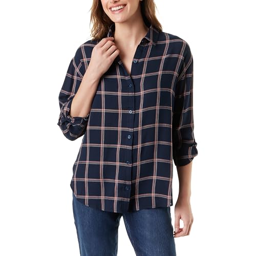 Image of Gloria Vanderbilt Women's Amanda Oversized Button Down Shirt with Roll-tab Sleeves