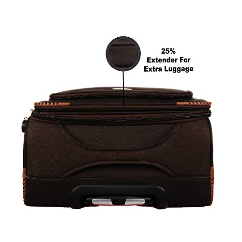 Image of STUNNERZ -Medium,Check-in Luggage -Trolley Bags,Travels Bags, Suitcase Tourist Bags |24 Inch | 62cm| (4-Wheels) 360 Degree| (Brown)