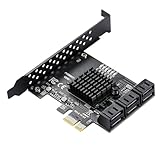 Puce haute performance : la carte d'extension SATA à 6 ports basée sur la puce ASM1166 garantit un transfert de données stable