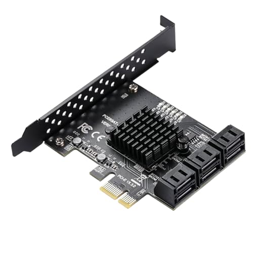 PCIE3.0 vers SATA3.0 6 Gbit/s Asm1166 carte d'extension 6 ports interne