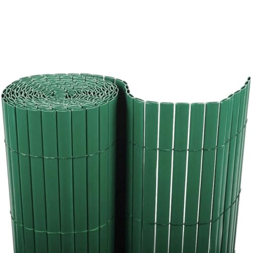 BONERVA | Cañizo PVC | Doble Cara | Valla de decoración Exterior para jardín y terraza (Verde, 2 x 3 Metros)