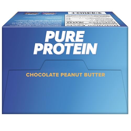 Pure Protein 50 g High Protein Bar - 20 g Protein - 6 Bars (Chocolate Peanut Butter)