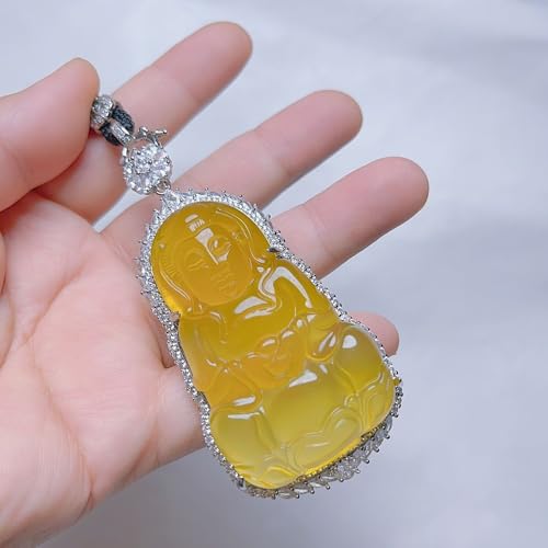 Collier chalcédoine jaune naturel, un bijou source de lumière et de sérénité - 3