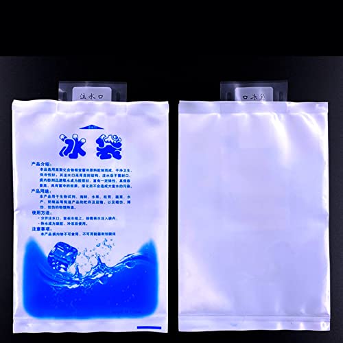 10Pcs Reusable Ice Packs, Ice Packs for Shipping Gel Packs, Plastic Cold Packs Gel Cooling Bags Travel Ice Pack for Food Mailing Shipping(800ml)