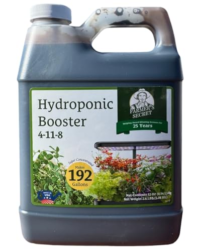 Farmer's Secret Hydroponic Booster Fertilizer - Super Concentrated 4-11-8 Formula