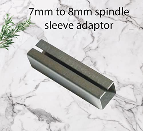 7m to 8mm Door Handle Spindle Sleeve Shims Converts Metal Made Pack of 5 Units