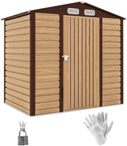 Outsunny Abri de jardin en métal 2,27 m², facile à monter, struct...