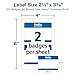 Avery Customizable Name Tags, Hello My Name is, White, Blue Border, Removable Adhesive, Laser/Inkjet Printable, 100 Total (5141)