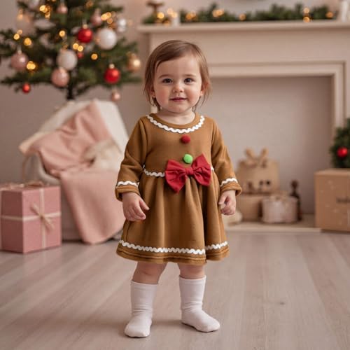 Toddler Girl Chrismtas Dress Velvet Stars Tulle Patchwork Party Dresses Kids Girls Fall Winter Warm Outfit Clothes3