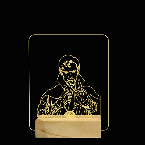 Image of Doctor strange654 3D Led Night lamp for Bedroom Decor Light Warm White Light