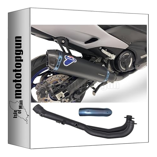 termingoni ligne complete titanium noir approuve compatible avec yamaha tmax t-max 530 2017 2018 2019 2020 2021 2022 mototopgun